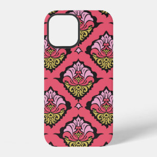 Funda Para iPhone 12 Adorno floral de damasco oriental colorido sin cos