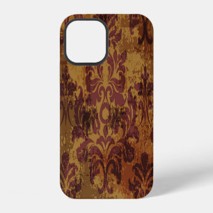 Funda Para iPhone 12 Adorno vintage, textura barroca rococó.