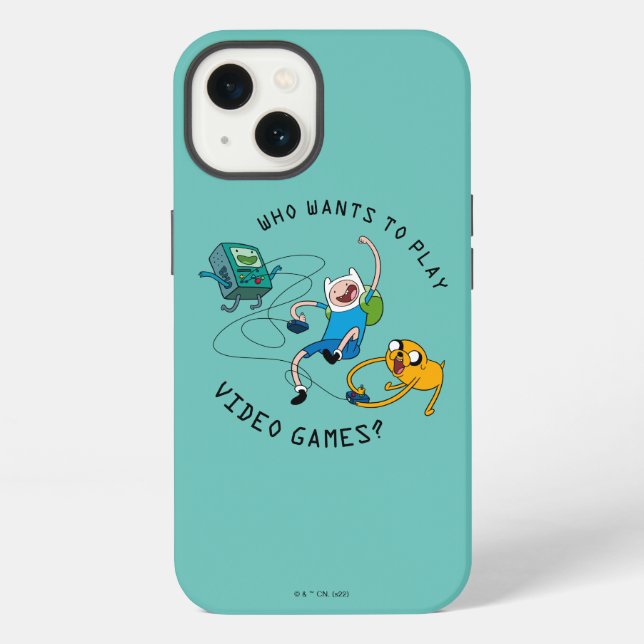 Funda Para iPhone Adventure Time | Finn & Jake Play With BMO (Reverso )