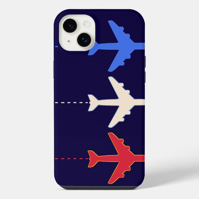 Funda Para iPhone aerolíneas aviones (Reverso)