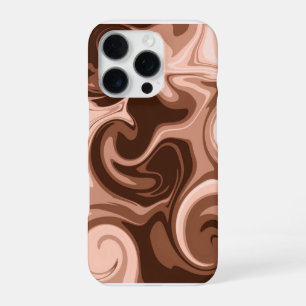 Funda Para iPhone 16 Pro Aesthetic Brown Swirl Abstract Marble iPhone 16