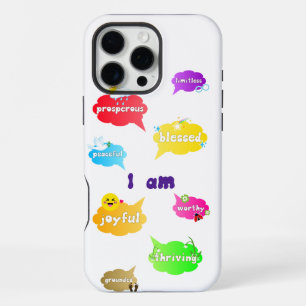 Funda Para iPhone 16 Pro Max Afirmaciones Positivas Palabras Amor Propio