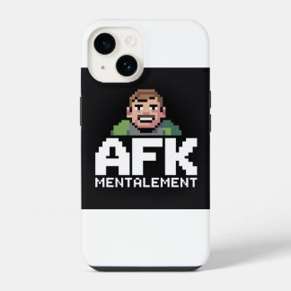 Funda Para iPhone 14 AFK Mentalement Chibi Gamer Pixel Art