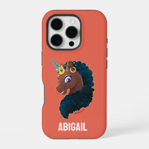 Funda Para iPhone 16 Pro Afro Unicornio Mágico