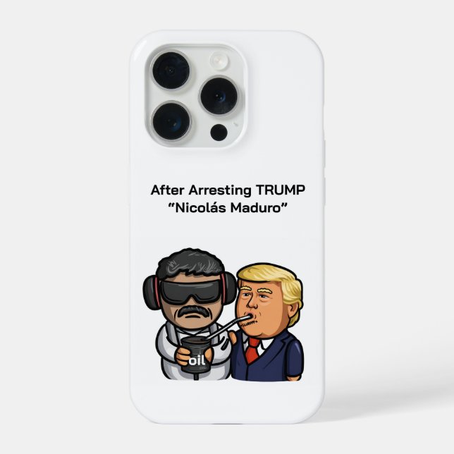 Funda Para iPhone After Arresting TRUMP  “Nicolás Maduro” (Reverso )