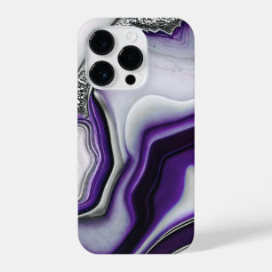 Funda Para iPhone 14 Pro Agate de malva y de eslver