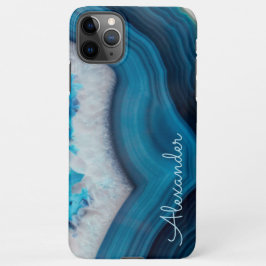Funda Para iPhone 11Pro Max Agate personalizado nombre escrito a mano moderno 