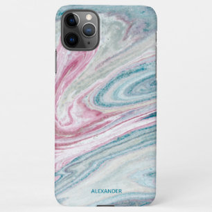 Funda Para iPhone 11Pro Max Agate personalizado nombre escrito a mano moderno