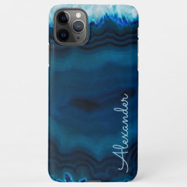 Funda Para iPhone 11Pro Max Agate personalizado nombre escrito a mano moderno 