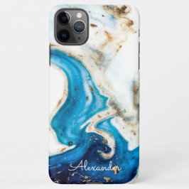 Funda Para iPhone 11Pro Max Agate personalizado nombre escrito a mano moderno 