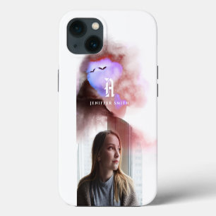 Agrega tu Foto Arqueada Monograma Ombre Acuarela