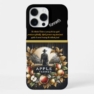 Funda Para iPhone 16 Pro Max Agricultor de Apple cosechando su huerto