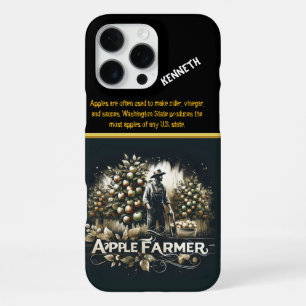 Funda Para iPhone 16 Pro Max Agricultor de Apple cuidando de huertos abundantes