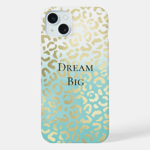 Agua de Menta Acuarela Ombre Glam Leopardo Dorado