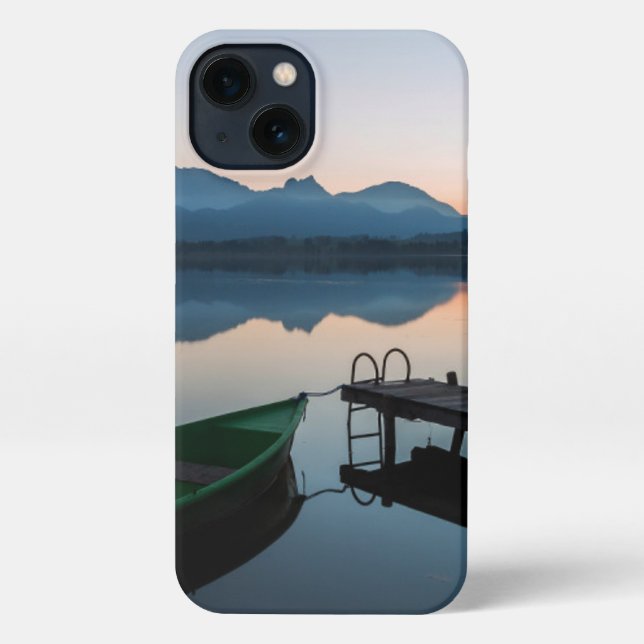 Funda Para iPhone Agua | Lago Hopfen Alpes bávaros Alemania (Reverso )