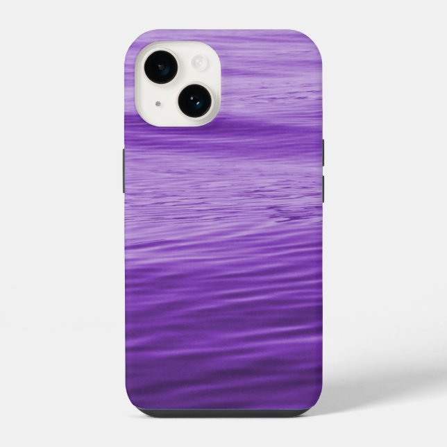 Funda Para iPhone Agua Morada (Reverso )