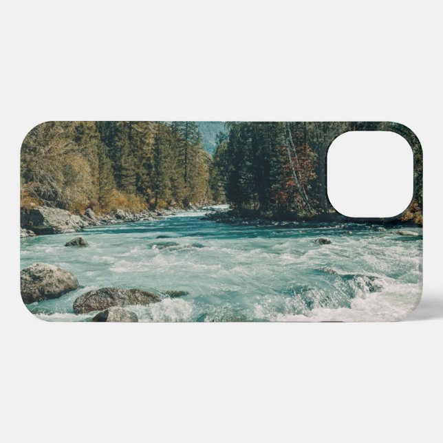 Funda Para iPhone Agua | Río Kuala, Montañas Altai (Reverso Horizontal)