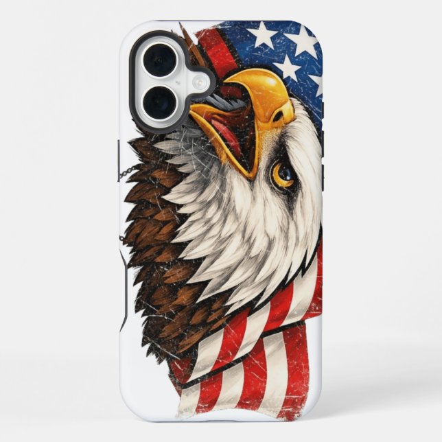 Funda Para iPhone Águila de EE. UU. (Reverso )
