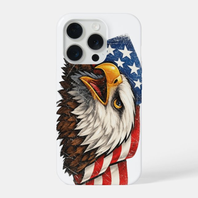 Funda Para iPhone Águila de EE. UU. (Reverso )