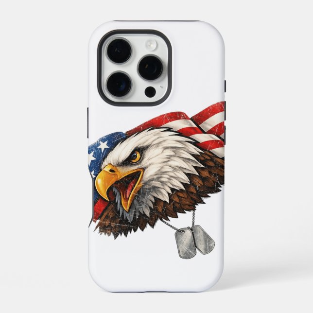 Funda Para iPhone Águila de EE. UU. (Reverso )