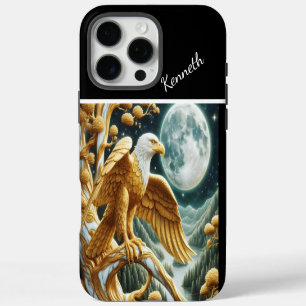 Funda Para iPhone 16 Pro Max Águila dorada en el Willow nocturno