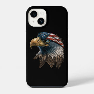Funda Para iPhone 14 Águila Patriótica Bandera Americana 4 de Julio