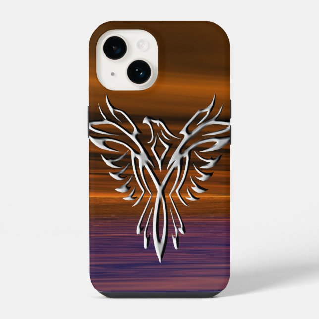Funda Para iPhone Águila plateada (Reverso )