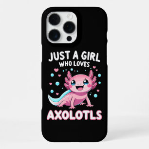 Funda Para iPhone 16 Pro Max Ajolote Kawaii Solo Una Chica Que Ama Ajolotes