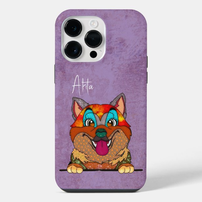 Funda Para iPhone Akita Ugly Face (Reverso )