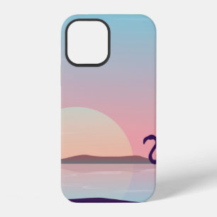 Funda Para iPhone 12 Al amanecer siluetas de paisajes de flamencosflame