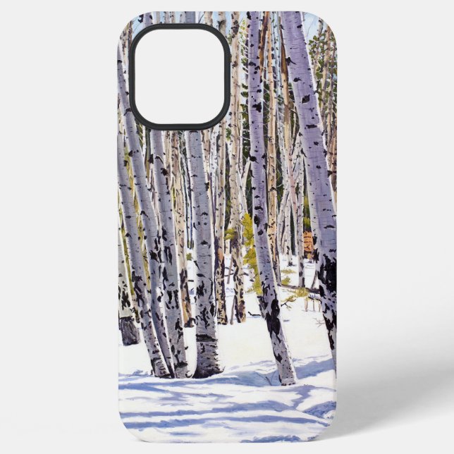 Funda Para iPhone Álamos en el Bosque (Reverso )