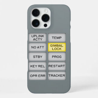 Funda Para iPhone 16 Pro Max Alarma del indicador de Apolo DSKY, bloqueo de Gim
