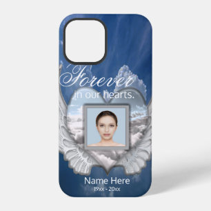 Funda Para iPhone 12 Pro Alas de ángel conmemorativas personalizadas Corazó