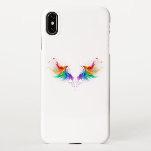 Funda Para iPhone XS Max Alas del arco iris fluidas