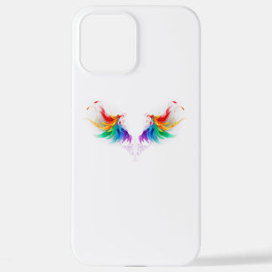 Funda Para iPhone 12 Pro Max Alas del arco iris fluidas