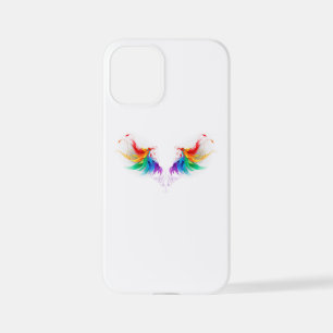 Funda Para iPhone 12 Mini Alas del arco iris fluidas