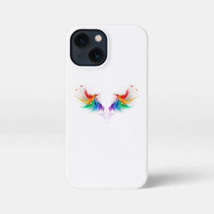 Funda Para iPhone 13 Mini Alas del arco iris fluidas