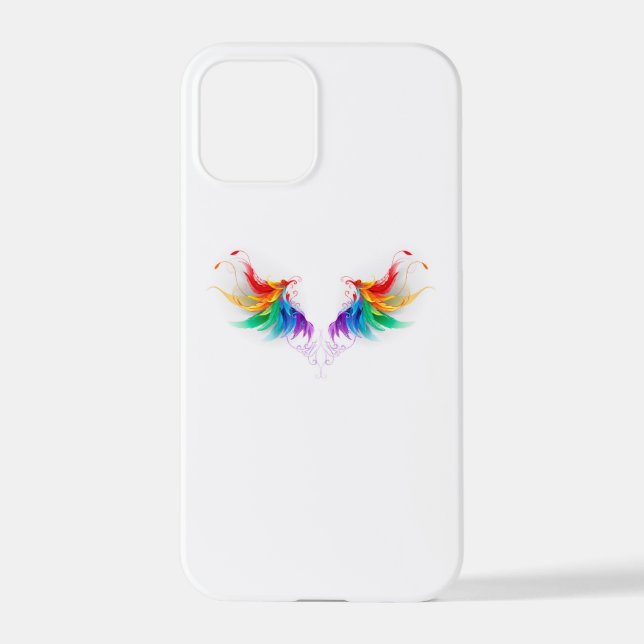 Funda Para iPhone Alas del arco iris fluidas (Reverso )