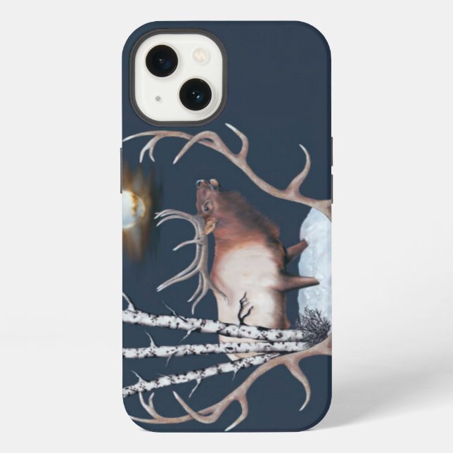 Funda Para iPhone Alce Toro Bugling (Reverso )