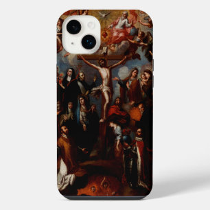 Funda Para iPhone 14 Plus Alegoría de la Crucifixión con Santos Jesuitas