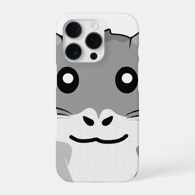 Funda Para iPhone Alegre Hamster Minimalista (Reverso)