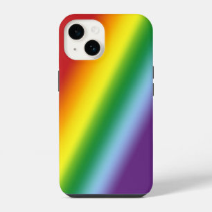 Funda Para iPhone 14 Alegría de verano en arcoíris con rayas en degrada