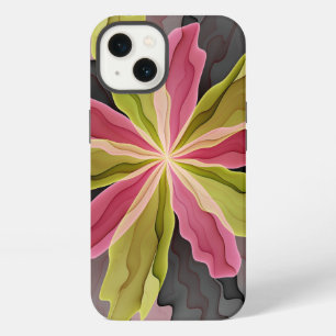 Alegría, rosa verde fantasía floral fractal antrac