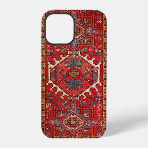 Funda Para iPhone 12 Pro Alfombra Persa Oriental Roja Sofisticada Clásica