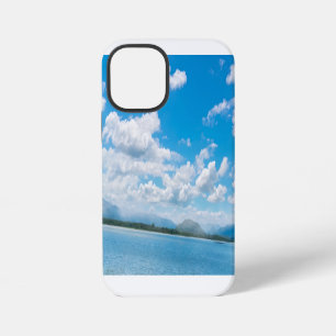 Funda Para iPhone 12 Mini Alfombrilla para ratón del lago azul sereno Ibbank