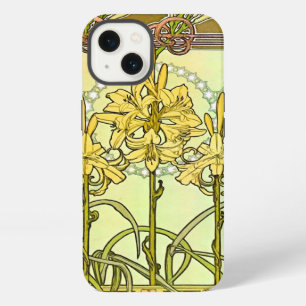 Alfonse Mucha Art Nouveau lily pattern classic