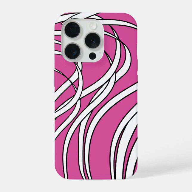 Funda Para iPhone Algas submarinas de color rosa  (Reverso )