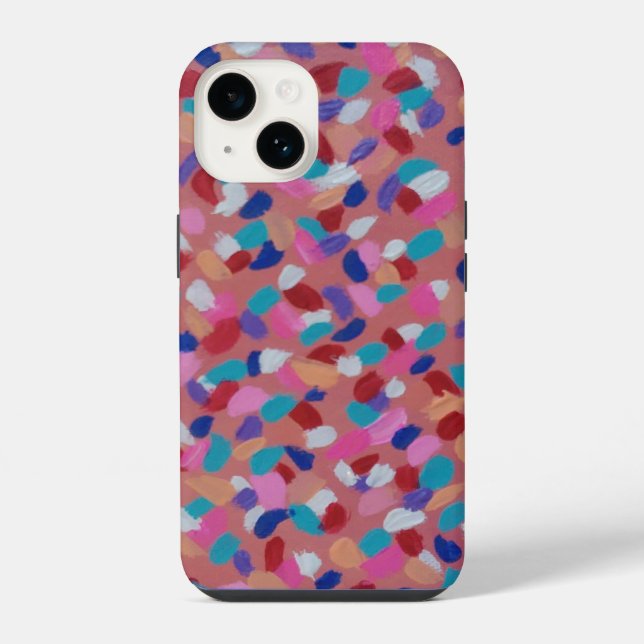Funda Para iPhone Algodón de azúcar rosa (Reverso )