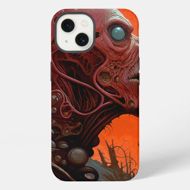Funda Para iPhone Alien Creature Sci Horror Art (Reverso )
