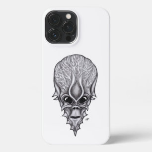 Funda Para iPhone 13 Pro Max Alien Face , reconstrucción facial de cráneo afric